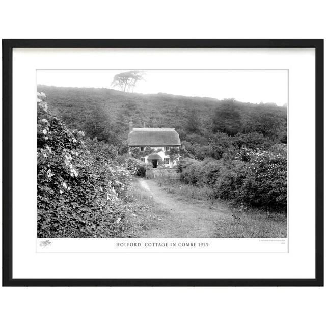 'Holford, Cottage in Combe 1929' - Picture Frame Photograph Print on Paper The Francis Frith Collection Size: 45cm H x 60cm W x 2.3cm D on Productcaster.