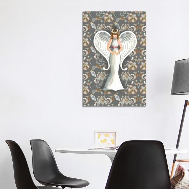 Wonderland Angel I by Andi Metz - Wrapped Canvas Painting Maturi Size: 101.6cm H x 66.04cm W x 3.81cm D on Productcaster.