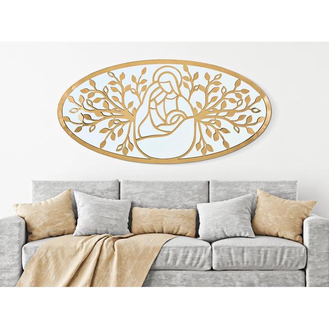 Iron Nativity Wall Décor Mercer41 Finish: Gold on Productcaster.