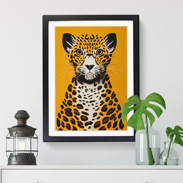 Leopard Minimalism - Wrapped Canvas Graphic Art 17 Stories Matte Colour: White, Frame Option: Walnut Framed, Size: 64cm H x 46cm W x 2cm D on Productcaster.