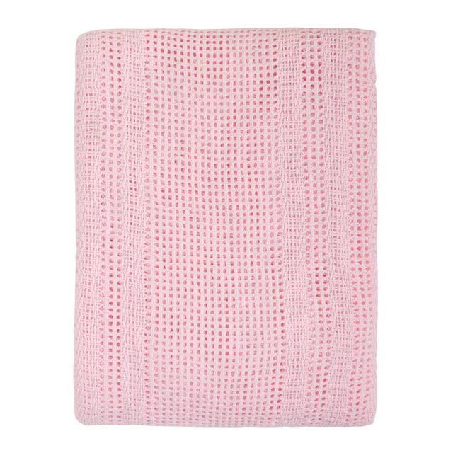 Munsey 100% Cotton 3-Piece Baby Blanket Symple Stuff Colour: White/Pink on Productcaster.