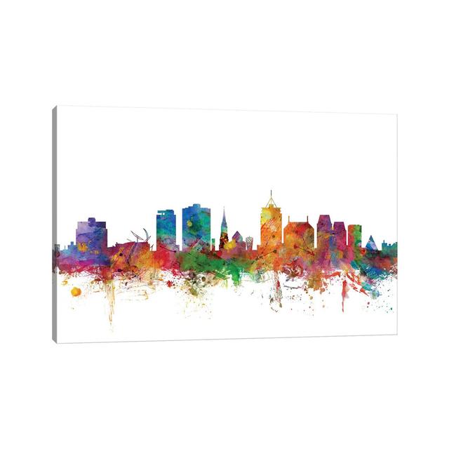 Christchurch, New Zealand Skyline by Michael Tompsett - Wrapped Canvas Art Prints Latitude Run Size: 101.6cm H x 152.4cm W x 3.81cm D on Productcaster.