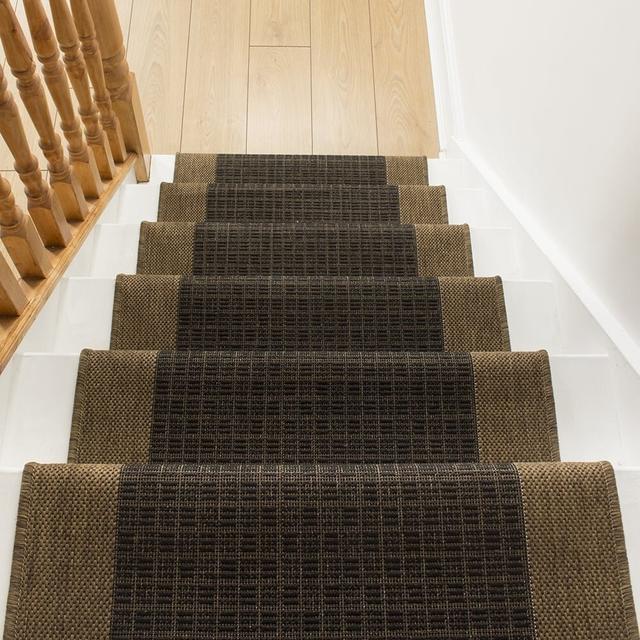 Almerton Flatweave Brown Stair Runner Rosalind Wheeler Rug Size: Runner 870cm x 80cm on Productcaster.