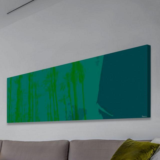 Underwater Tumbles Graphic Art Wrapped on Canvas East Urban Home Size: 25cm H x 76cm W on Productcaster.