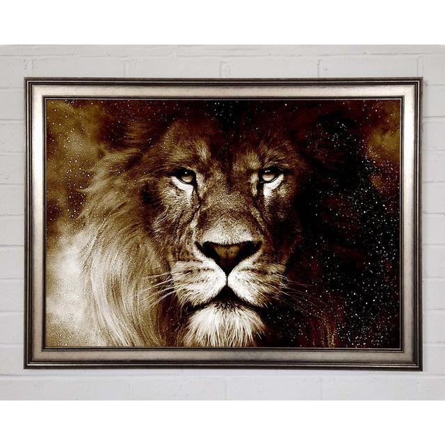 Lions Pride - Print Brayden Studio Size: 42cm H x 59.7cm W x 1.5cm D, Format: Matte Black Framed Paper on Productcaster.