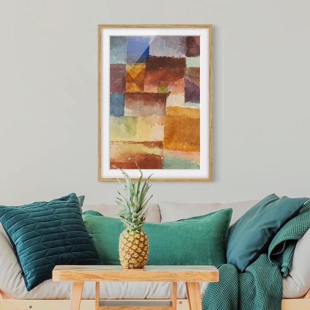 'Wasteland' by Paul Klee Framed Art Print East Urban Home Frame Options: Natural oak, Size: 55 cm H x 40 cm W on Productcaster.