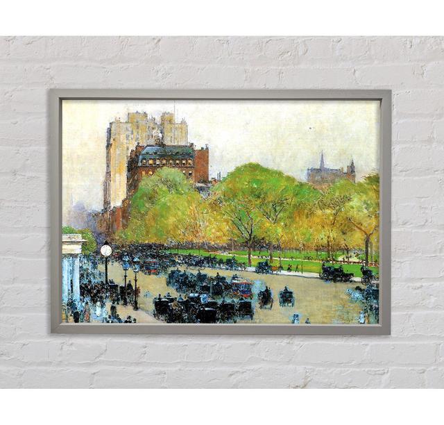 Hassam Spring Morning In The Heart Of The City - Single Picture Frame Art Prints on Canvas Rosalind Wheeler Size: 84.1cm H x 118.9cm W on Productcaster.