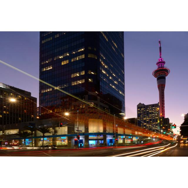 Auckland Cbd at Dusk by Chameleonseye - Wrapped Canvas Photograph 17 Stories Size: 51cm H x 76cm W on Productcaster.