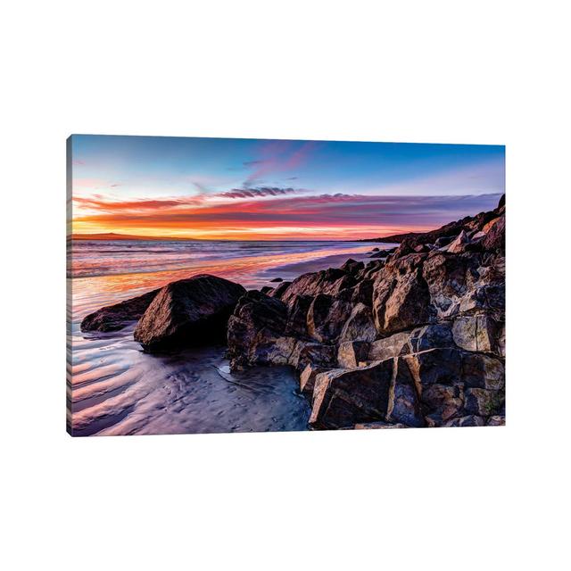 Rock Formations On The Beach At Sunrise, Baja California Sur, Mexico PIM15696 House of Hampton Size: 45.72cm H x 66.04cm W x 1.91cm D on Productcaster.