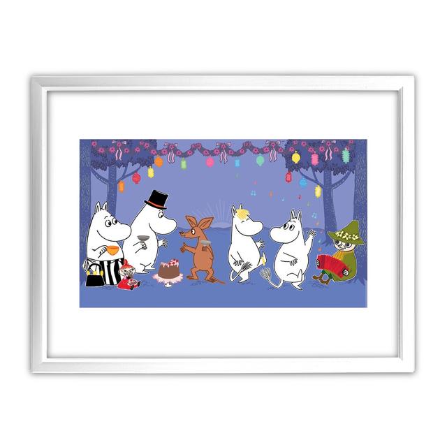 Gardendale the Lovable Gardendale by Tove Jansson Framed Graphic Art Zoomie Kids Frame Colour: White on Productcaster.