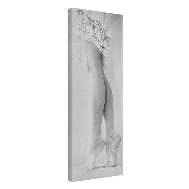 On Tiptoe Art Print on Canvas Ebern Designs Frame Option: 150cm H x 50cm W on Productcaster.