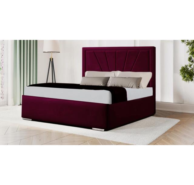 Jordan Bed Frame Latitude Run Colour: Burgundy, Size: Single (3') on Productcaster.