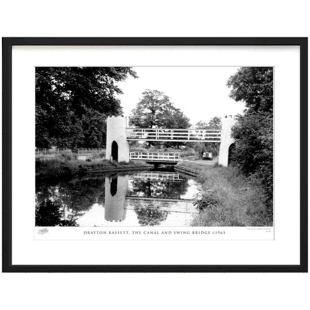 'Drayton Bassett, the Canal and Swing Bridge C1965' - Picture Frame Photograph Print on Paper The Francis Frith Collection Size: 45cm H x 60cm W x 2.3 on Productcaster.