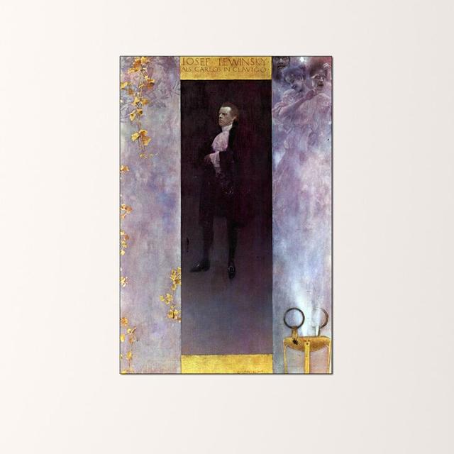 'Hofburg Actor Josef Lewinsky as Carlos' by Gustav Klimt Painting Print East Urban Home Size: 90cm H x 60cm W x 1.8cm D on Productcaster.