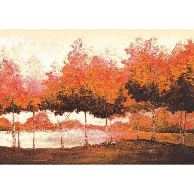 Trees In Autumn - Wrapped Canvas Painting Union Rustic Size: 61cm H x 91cm W x 3.8cm D on Productcaster.