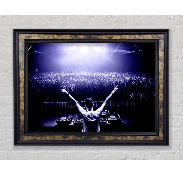 DJ Party - Single Picture Frame Art Prints Bright Star Size: 29.7cm H x 42cm W x 8cm D on Productcaster.