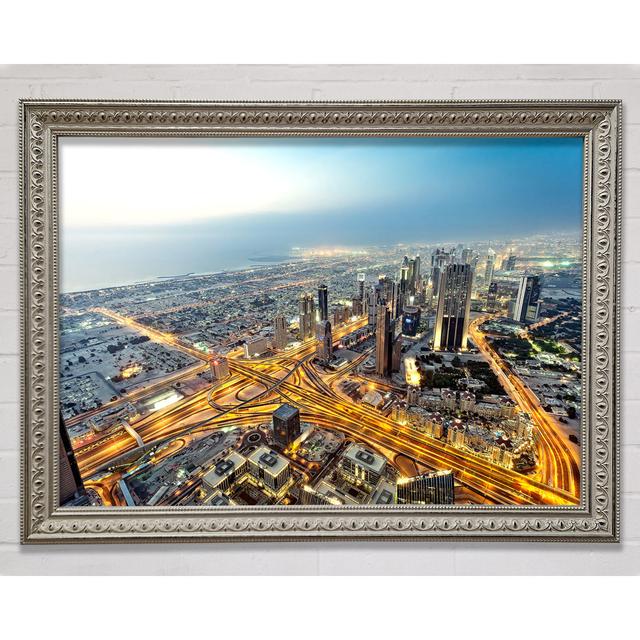 View From Burj Khalifa Dubai - Print Bright Star Size: 42cm H x 59.7cm W on Productcaster.