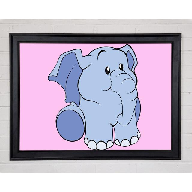 Happy Baby Elephant Pink Framed Print Isabelle & Max Size: 84.1cm H x 118.9cm W on Productcaster.