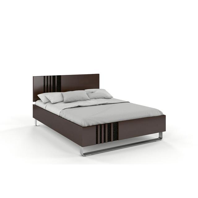 Eng Bed Frame Corrigan Studio Size: Small Double (4'), Colour: Palisander on Productcaster.