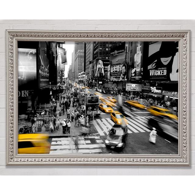 New York City Taxi Blur - Single Picture Frame Art Prints Bright Star Size: 21cm H x 29.7cm W x 3cm D on Productcaster.