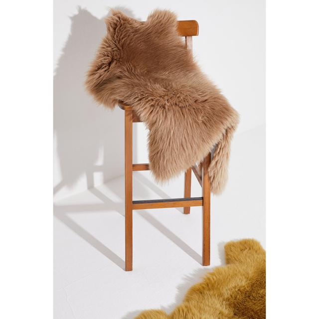 Lecia Sheepskin Camel Rug Canora Grey Rug Size: Novelty 75cm x 110cm on Productcaster.