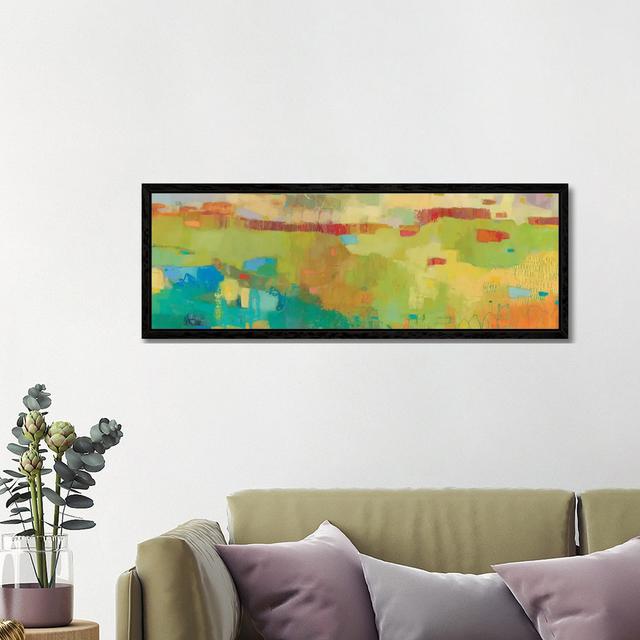 Elysium IV by Sue Jachimiec - Panoramic Gallery-Wrapped Canvas Giclée on Canvas Williston Forge Size: 40.64cm H x 121.92cm W x 3.81cm D, Format: Black on Productcaster.