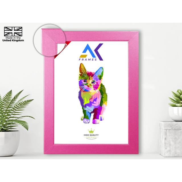 11.81" x 15.74" Single Picture Frame AK FRAMES Colour: Pink on Productcaster.