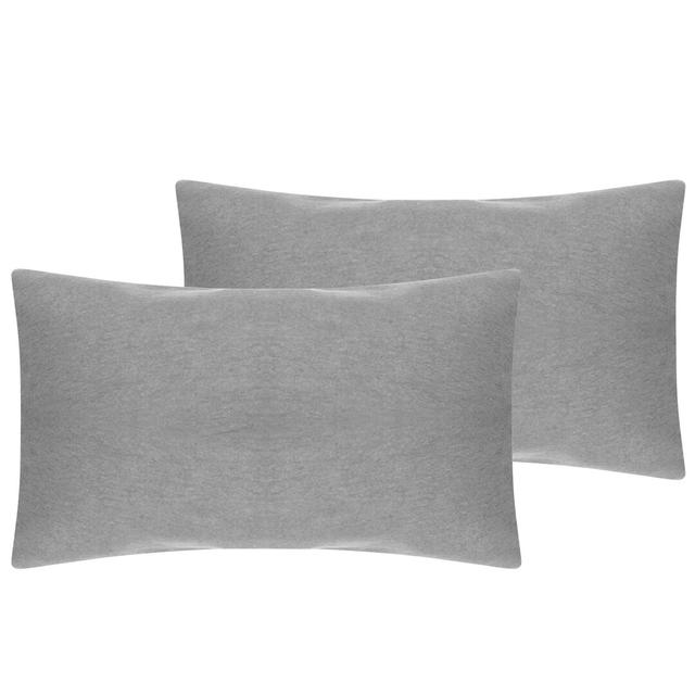 Gutshall Plain 100% Cotton Flannel Pillowcase (Set of 2) 17 Stories Colour: Grey on Productcaster.