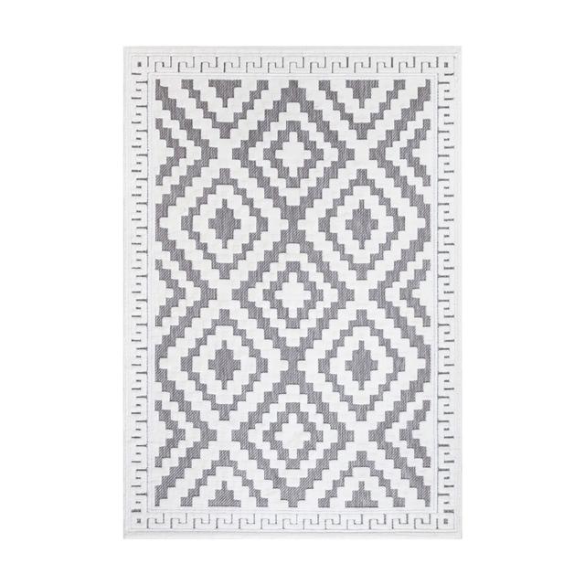 Caffrey Geometric Machine Woven Area Rug George Oliver Rug Size: Runner 60 x 220cm on Productcaster.