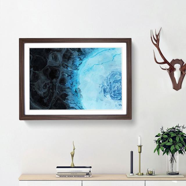 Deep Asleep in Abstract - Picture Frame Graphic Art Print East Urban Home Frame Option: Walnut Framed, Size: 27cm H x 36cm W x 2cm D on Productcaster.