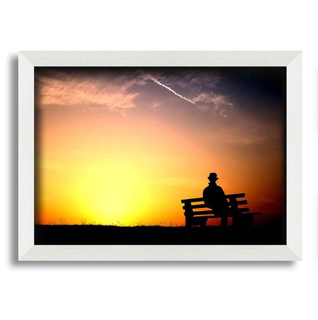 Pleasant Sunset - Single Picture Frame Art Prints Brayden Studio Size: 59.7cm H x 84.1cm W x 10cm D on Productcaster.