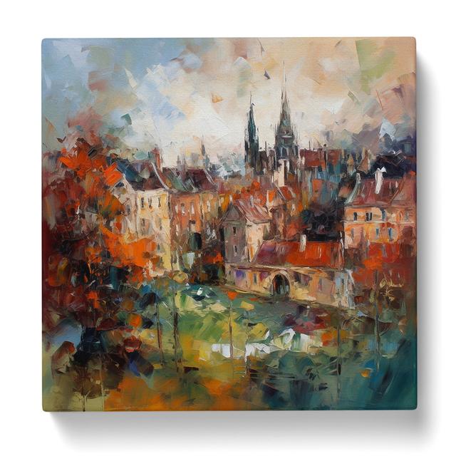 City Of Cambridge Abstract Expressionism No.2 - No Frame Art Prints Marlow Home Co. Size: 50cm H x 50cm W x 3cm D on Productcaster.