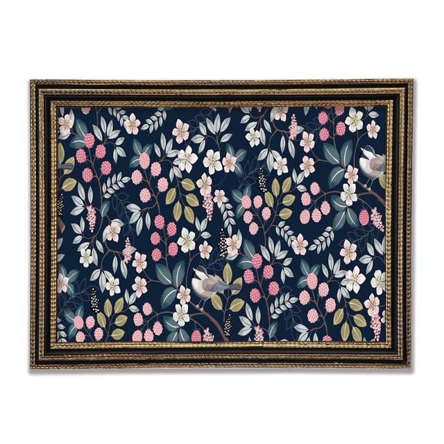 Little Flower Pattern Framed Print Rosalind Wheeler Size: 59.7cm H x 84.1cm W on Productcaster.