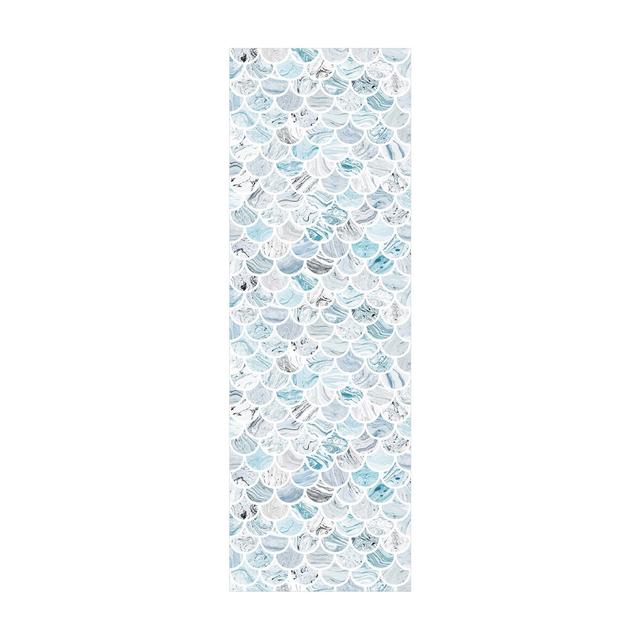 Hasanain Blue/White Area Rug East Urban Home Rug Size: Runner 100 x 300cm on Productcaster.