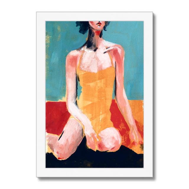 Vintage Swim I by Jennifer Paxton Parker - Painting Print Beachcrest Home Format: White Framed Paper Print, Size: 34cm H x 24cm W on Productcaster.