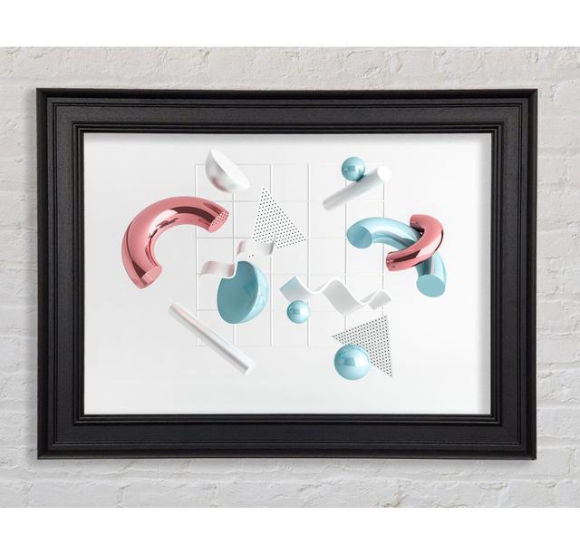 Three Dimensional Shapes Framed Print Ivy Bronx Size: 29.7cm H x 42cm W x 8cm D on Productcaster.