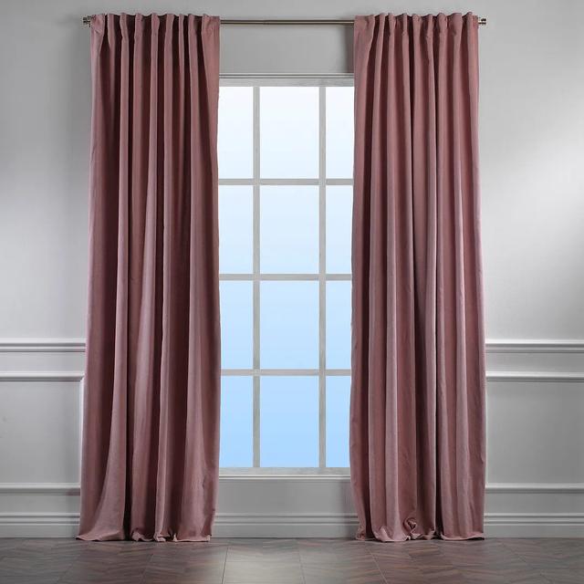 Extra Long & Extra Wide Decorative Curtain Single Panel Lilijan Home & Curtain Panel Size: 140cm W x 425cm L, Colour: Rose Pink on Productcaster.