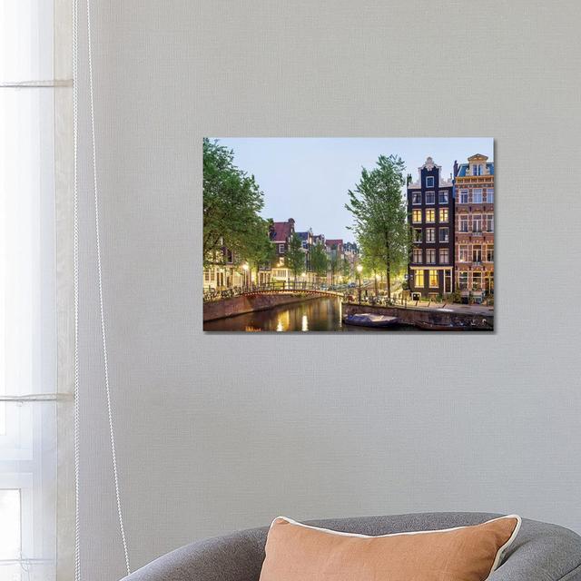 Cityscape II, Amsterdam, North Holland Province, Netherlands by Panoramic Images - Gallery-Wrapped Canvas Giclée on Canvas Ebern Designs Size: 45.72cm on Productcaster.