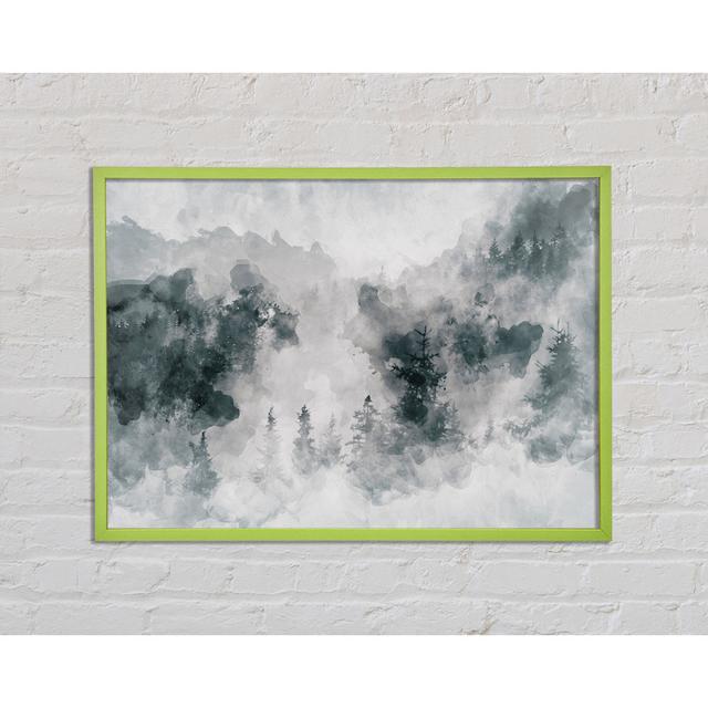 Cashtyn Watercolour Grey Forest - Single Picture Frame Art Prints Ivy Bronx Size: 29.7cm H x 42cm W x 2cm D on Productcaster.