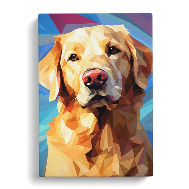 Golden Retriever Cubism No.2 - Art Prints 17 Stories Size: 60cm H x 40cm W x 3cm D on Productcaster.