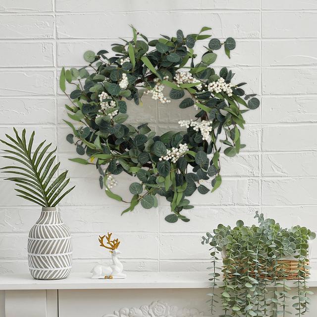 Berry 55cm Eucalyptus Wreath The Seasonal Aisle on Productcaster.