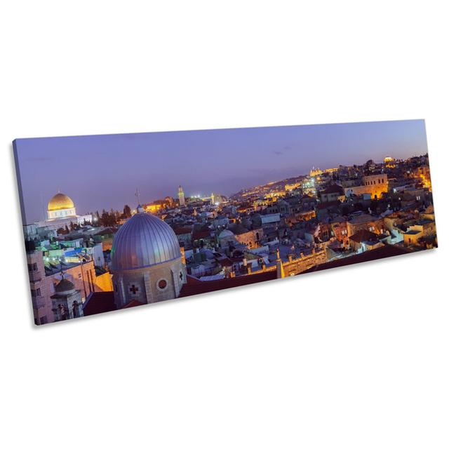 Jerusalem Israel - Wrapped Canvas Panoramic Print 17 Stories Size: 40.64cm H x 121.92cm W x 2cm D on Productcaster.