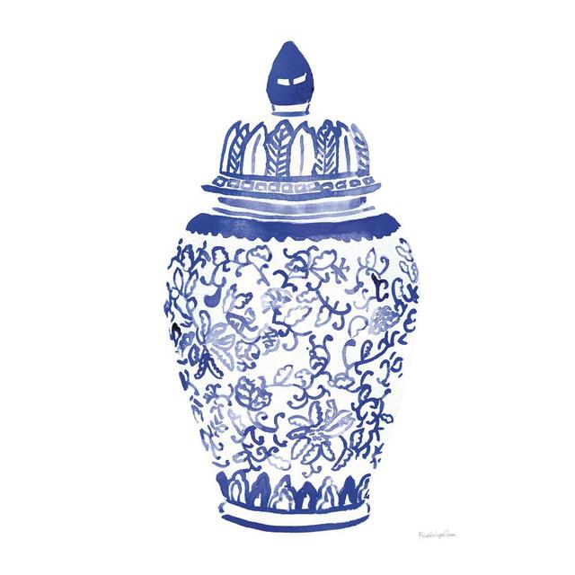 Ginger Jar II by Mercedes Lopez Charro - Wrapped Canvas Graphic Art Rosalind Wheeler Size: 46cm H x 30cm W on Productcaster.