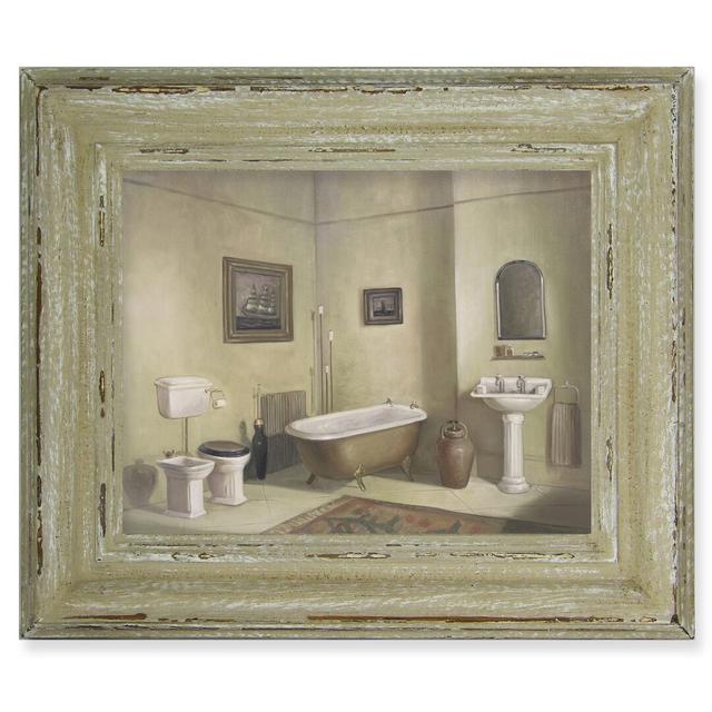 Bathroom Scene I - Single Picture Frame Painting on Canvas East Urban Home on Productcaster.