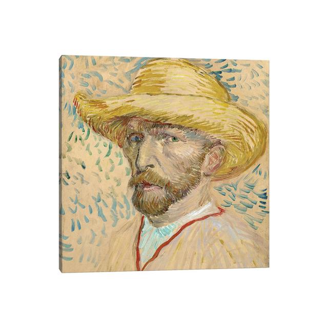 Van Gogh: Self Portrait by Vincent Van Gogh - Wrapped Canvas Painting ClassicLiving Size: 45.72cm H x 45.72cm W x 1.91cm D on Productcaster.