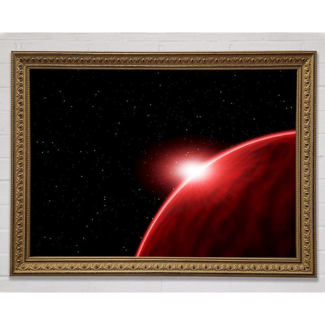 Alien Sunrise Framed Print Ebern Designs Size: 59.7cm H x 84.1cm W on Productcaster.