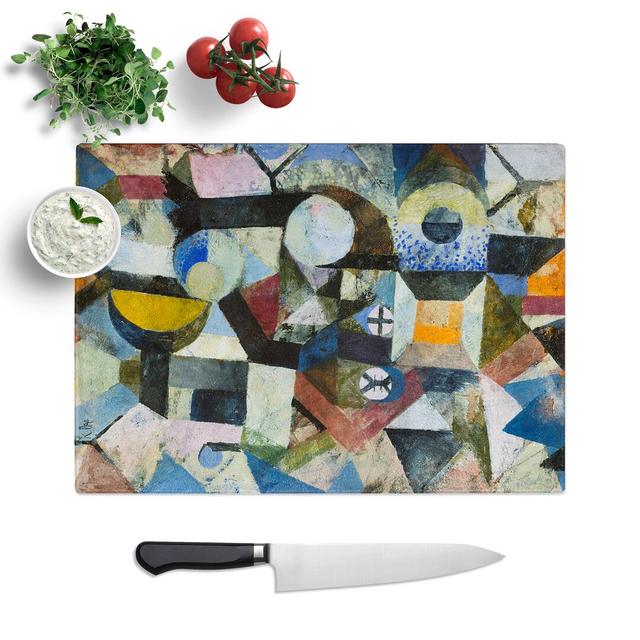 Yellow Half-Moon by Paul Klee Chopping Board East Urban Home Size: 0.4cm H x 20cm W x 28.5cm L on Productcaster.