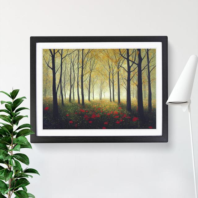 Spring Forest Flowers Vol.2 - Picture Frame Graphic Art Alpen Home Size: 46cm H x 64cm W x 2cm D, Format: Black Framed on Productcaster.