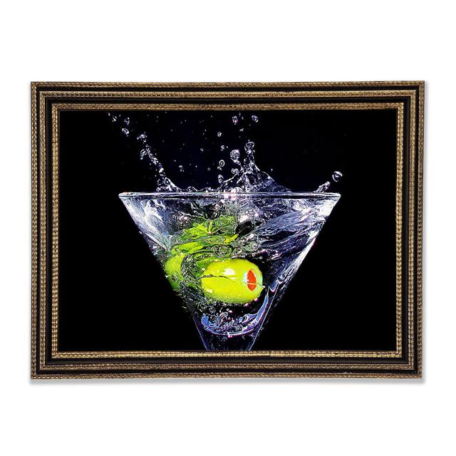 Olive Martini Framed Print Ebern Designs Size: 84.1cm H x 118.9cm W x 3cm D on Productcaster.