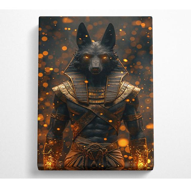 Pharaoah Wolf Canvas Art Print Happy Larry Size: 121.9cm H x 81cm W on Productcaster.